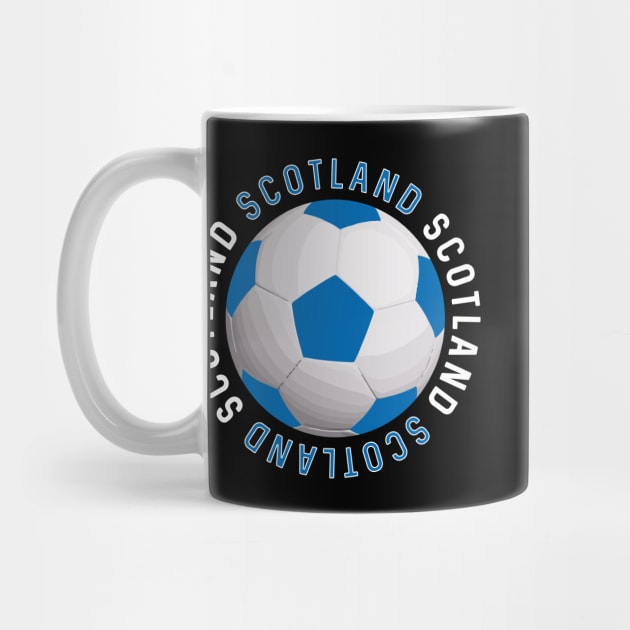 Blue and White Scotland Football Design by MacPean